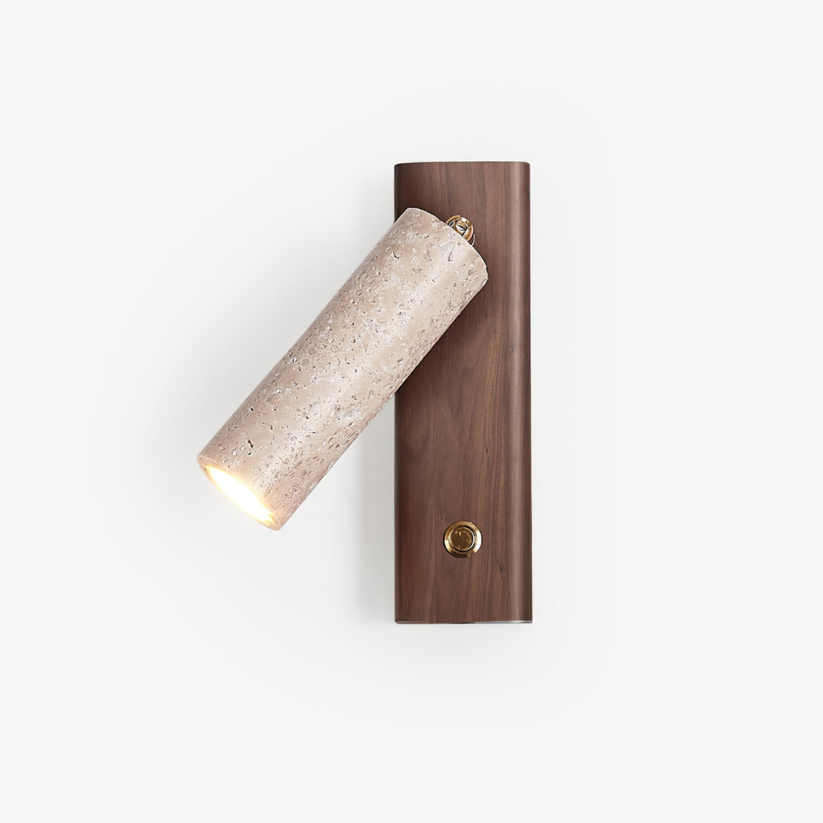 Applique Murale Cylindrique en Travertin | MaisonLumexia
