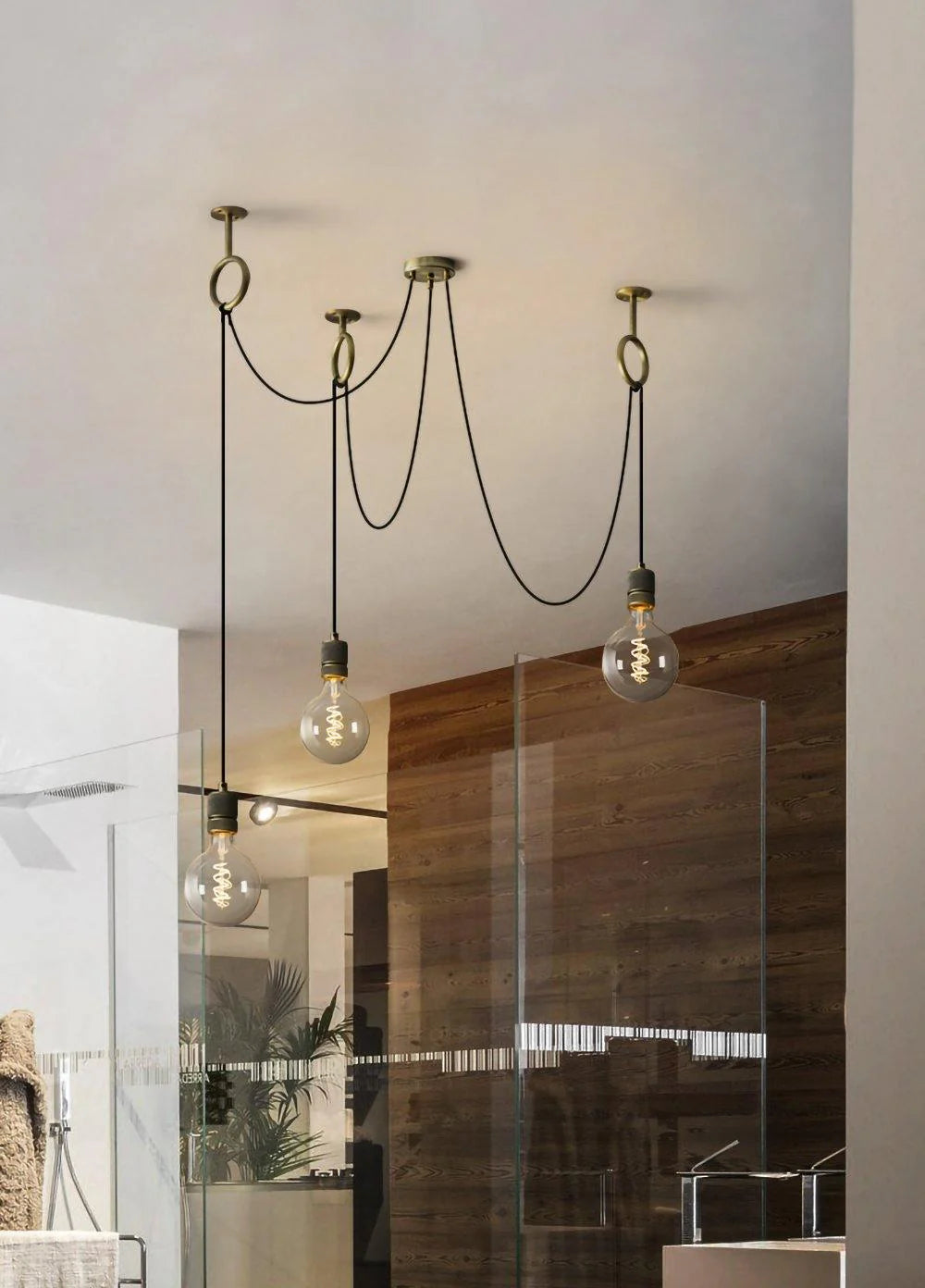 Lustre Industriel Ampoules Multiples Araignée