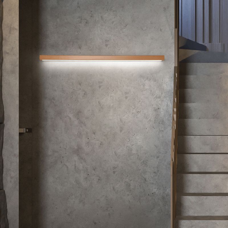Dwyn Applique Murale Miroir Linéaire Minimaliste Bois Salon - Neutralighting