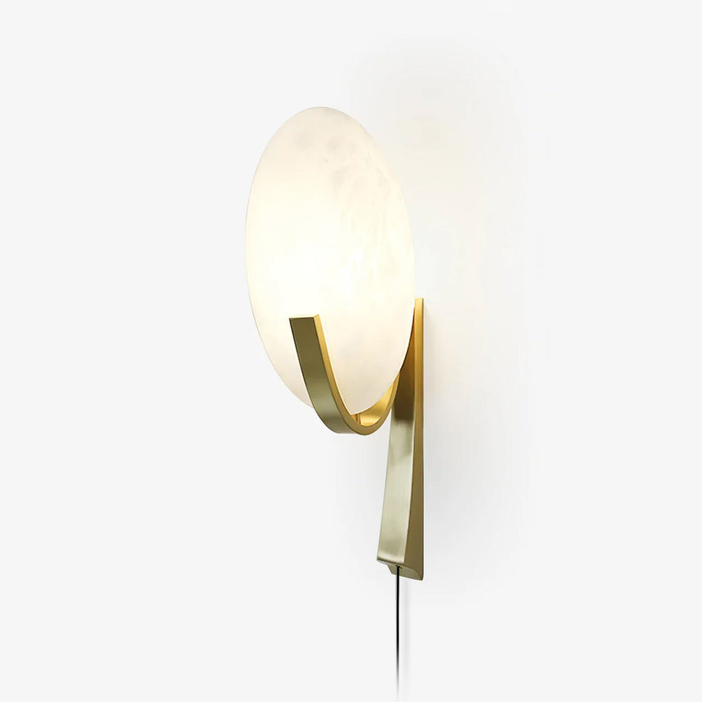 Althea Minimalist Alabaster Wall Lamp - Neutralighting