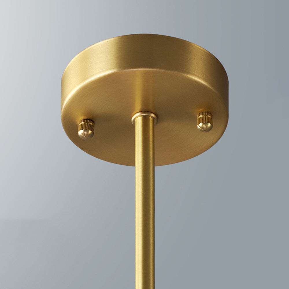 Truva Lustre Bulle Moderne. Cuivre/Verre. Noir/Cuivre. Salon - Neutralighting