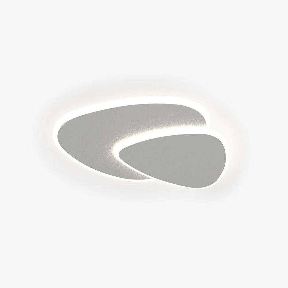 Plafonnier Triangle Moderne Blanc
