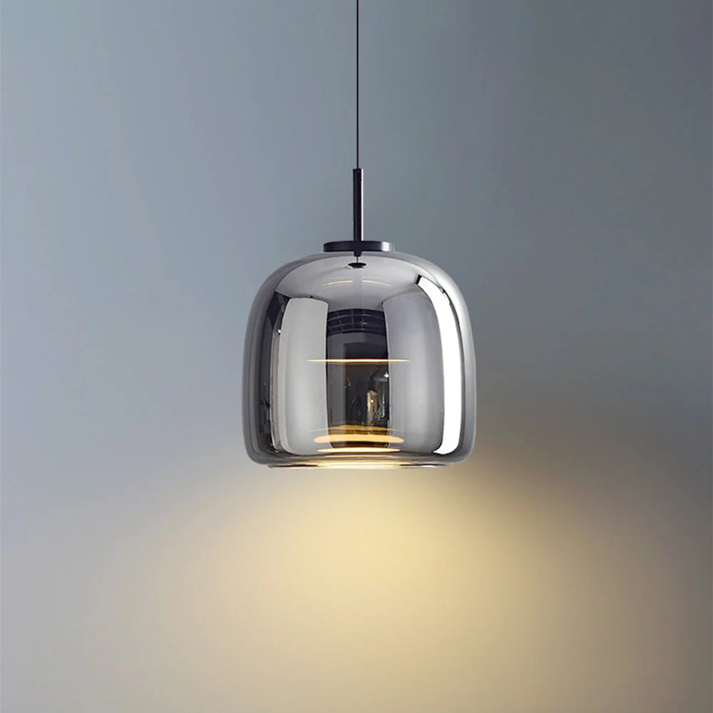 Suspension Cylindrique en Verre | Claire, Gris Fumé ou Ambre