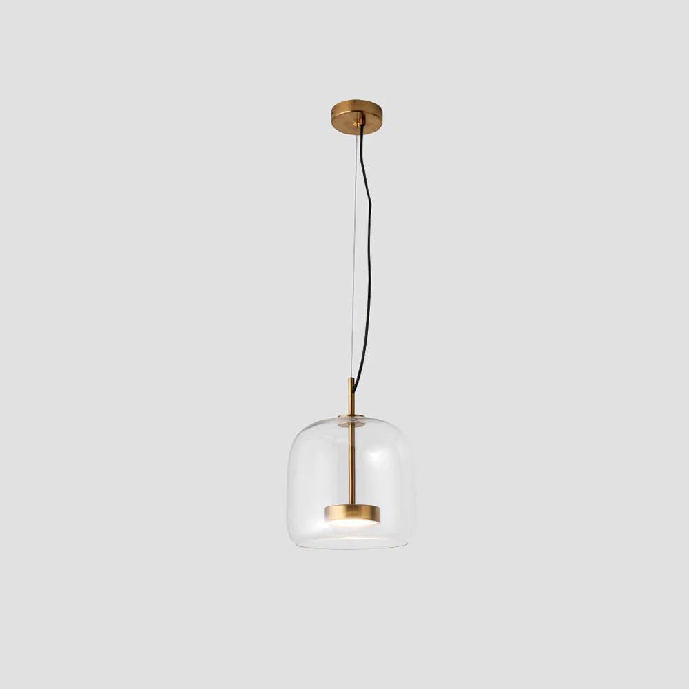 Suspension Cylindrique en Verre | Claire, Gris Fumé ou Ambre