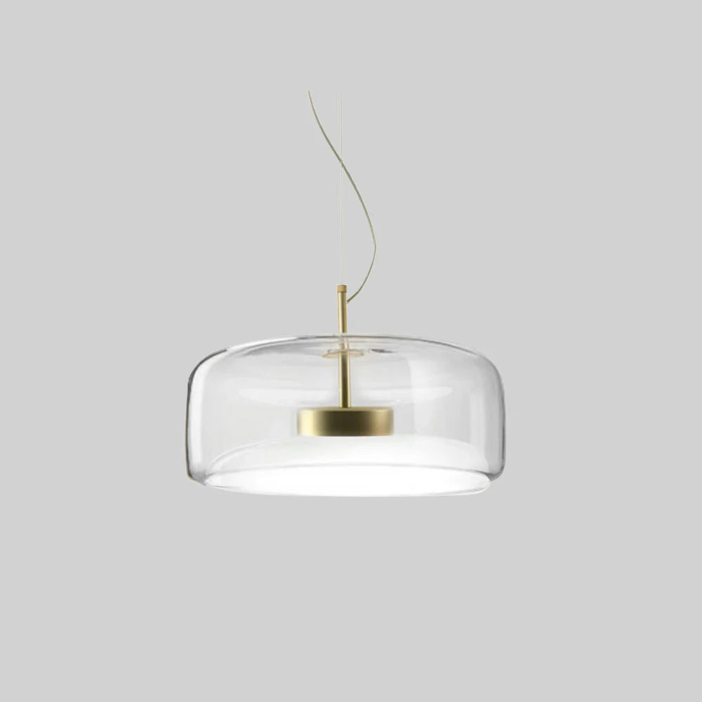 Suspension Cylindrique en Verre | Claire, Gris Fumé ou Ambre