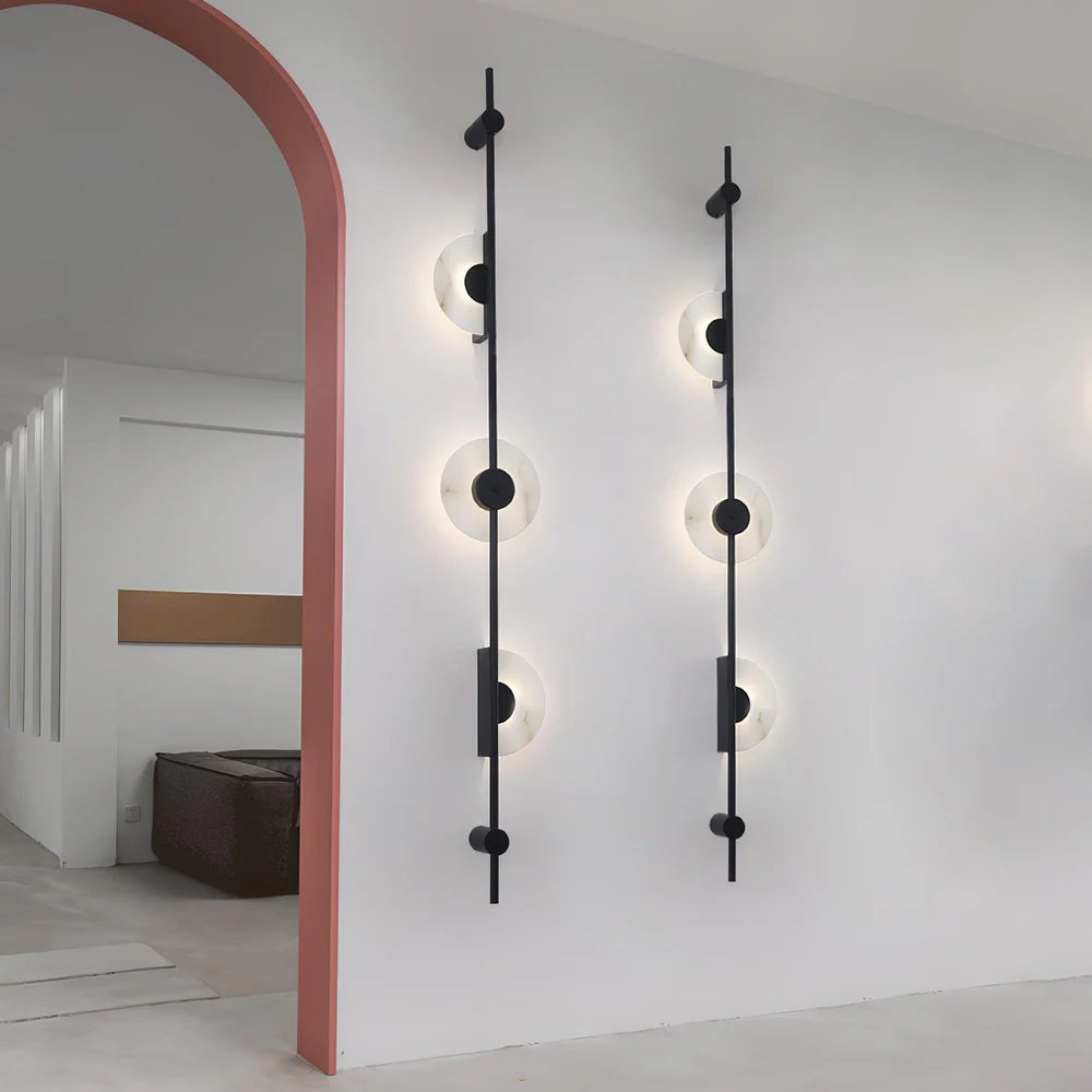 Applique Murale en Albâtre Minimaliste Verticale