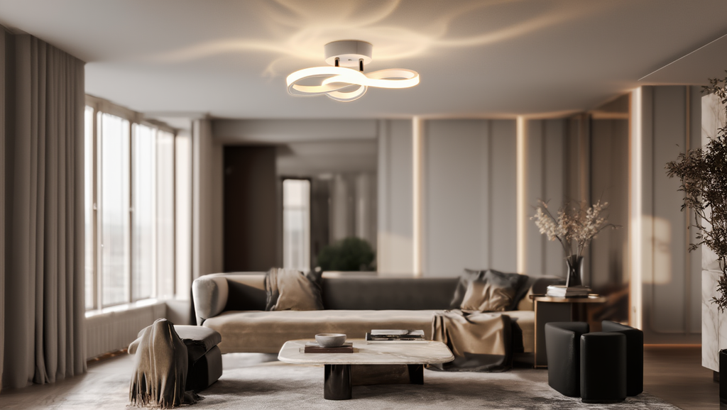 Plafonnier LED – ambiance lumineuse chaleureuse