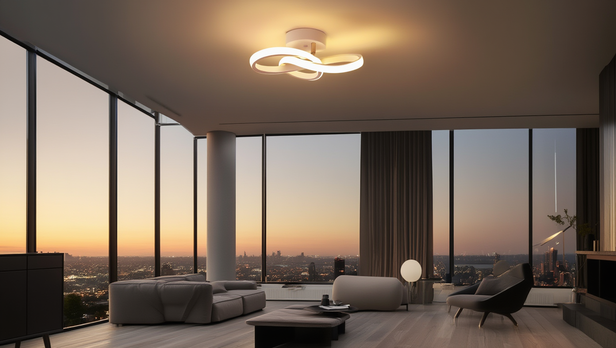 Plafonnier LED – ambiance florale décorative