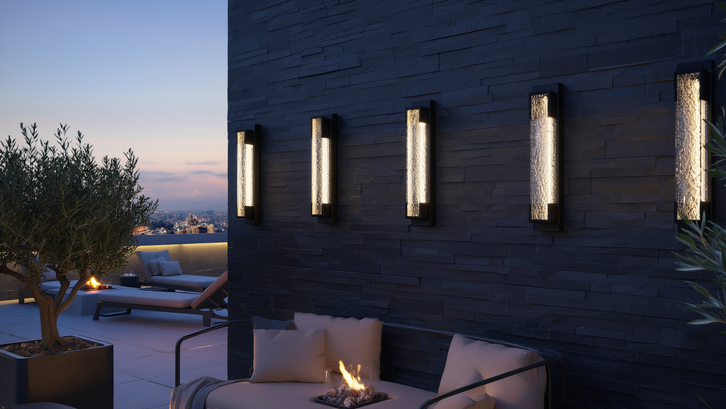 Applique murale extérieure luxe – ambiance contemporaine