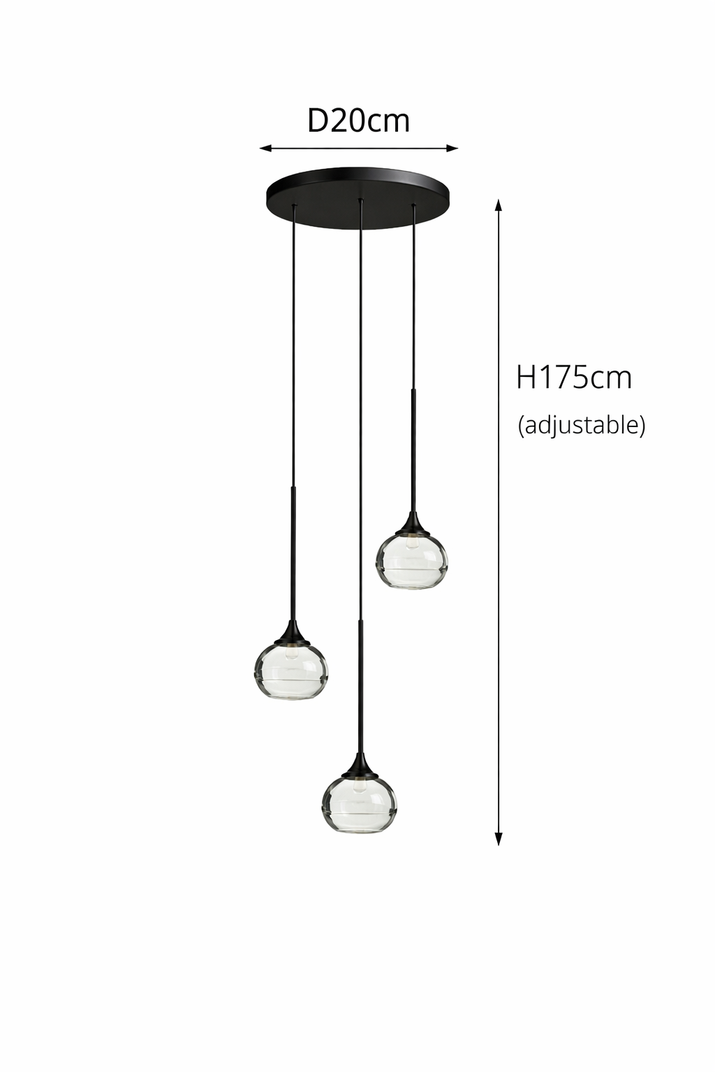 Suspension goutte d'eau – ambiance lumineuse salon