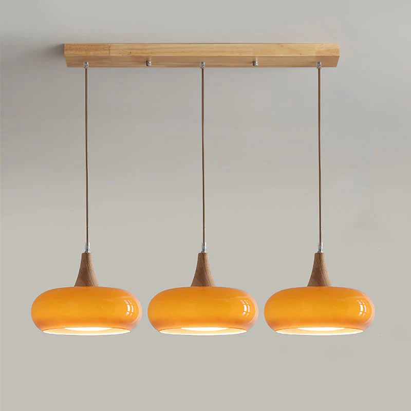 Suspension Bois 1/2/3 Lampes