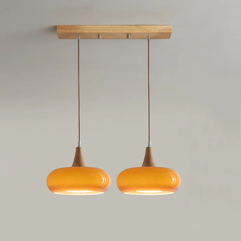 Suspension Bois 1/2/3 Lampes