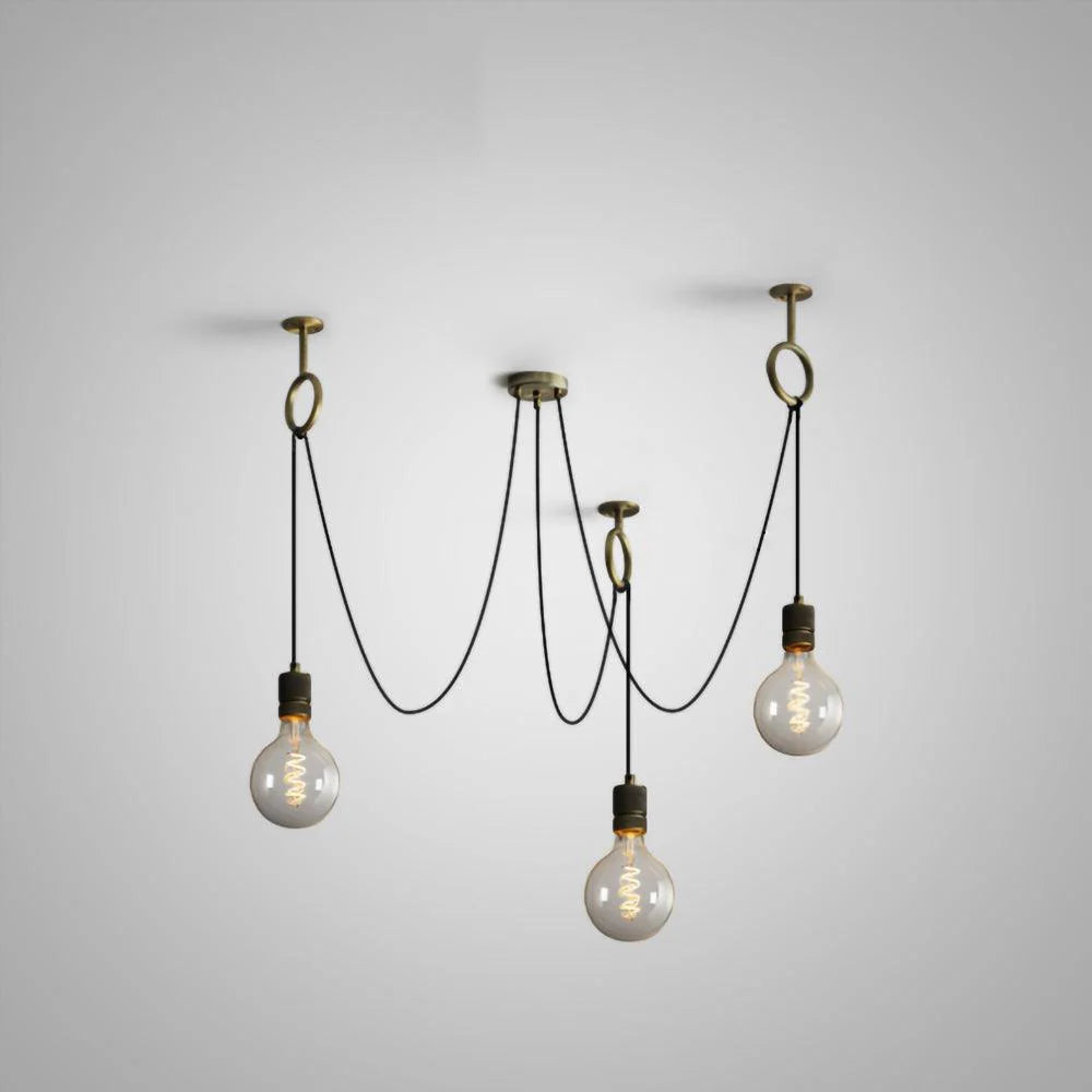 Lustre Industriel Ampoules Multiples Araignée