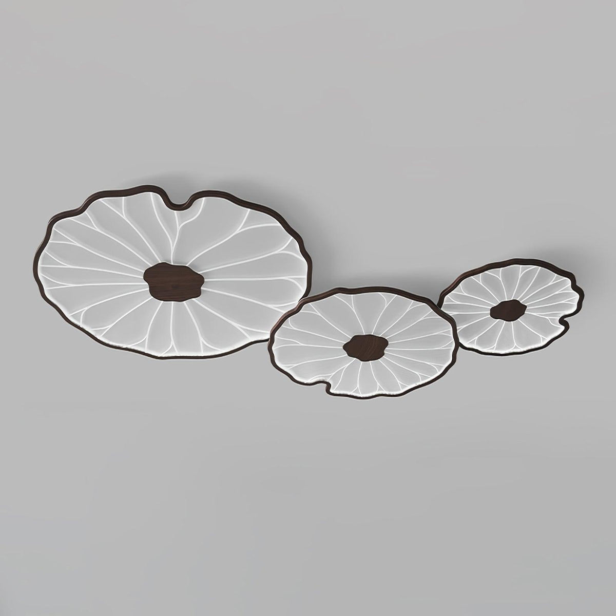 Plafonnier Feuille de Lotus avec Finition Bois | MaisonLumexia