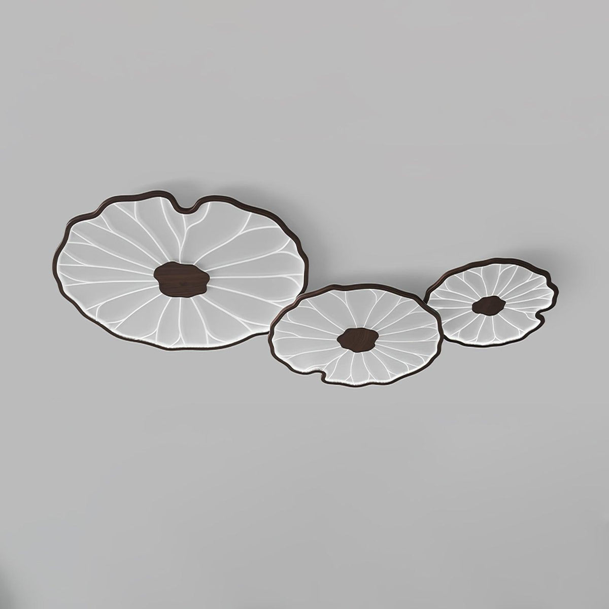 Solara Plafonnier Feuille de Lotus avec Finition Bois - Neutralighting