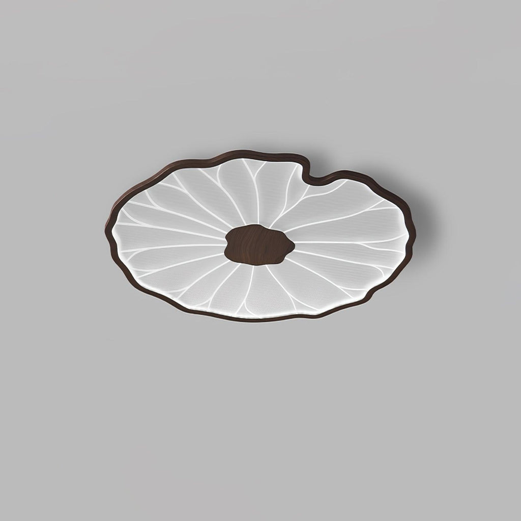 Solara Plafonnier Feuille de Lotus avec Finition Bois - Neutralighting