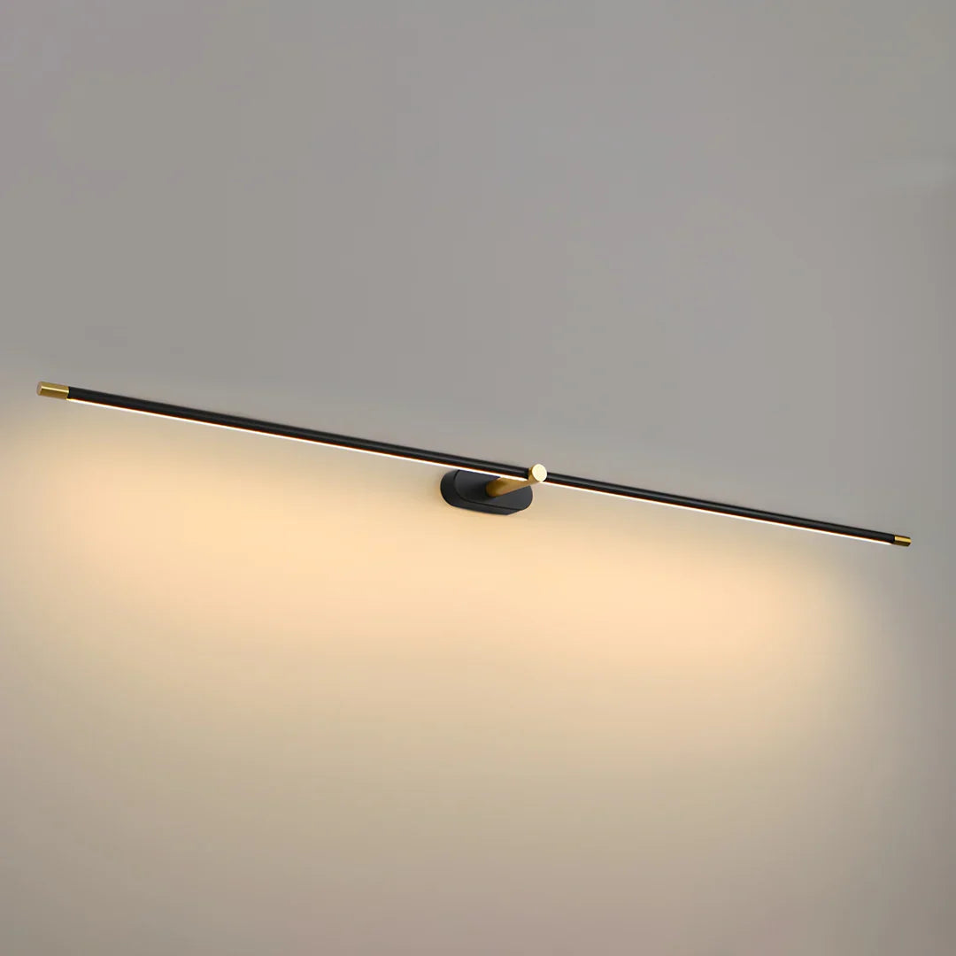 Ivox Applique Murale Linéaire Minimaliste Or & Noir - Neutralighting