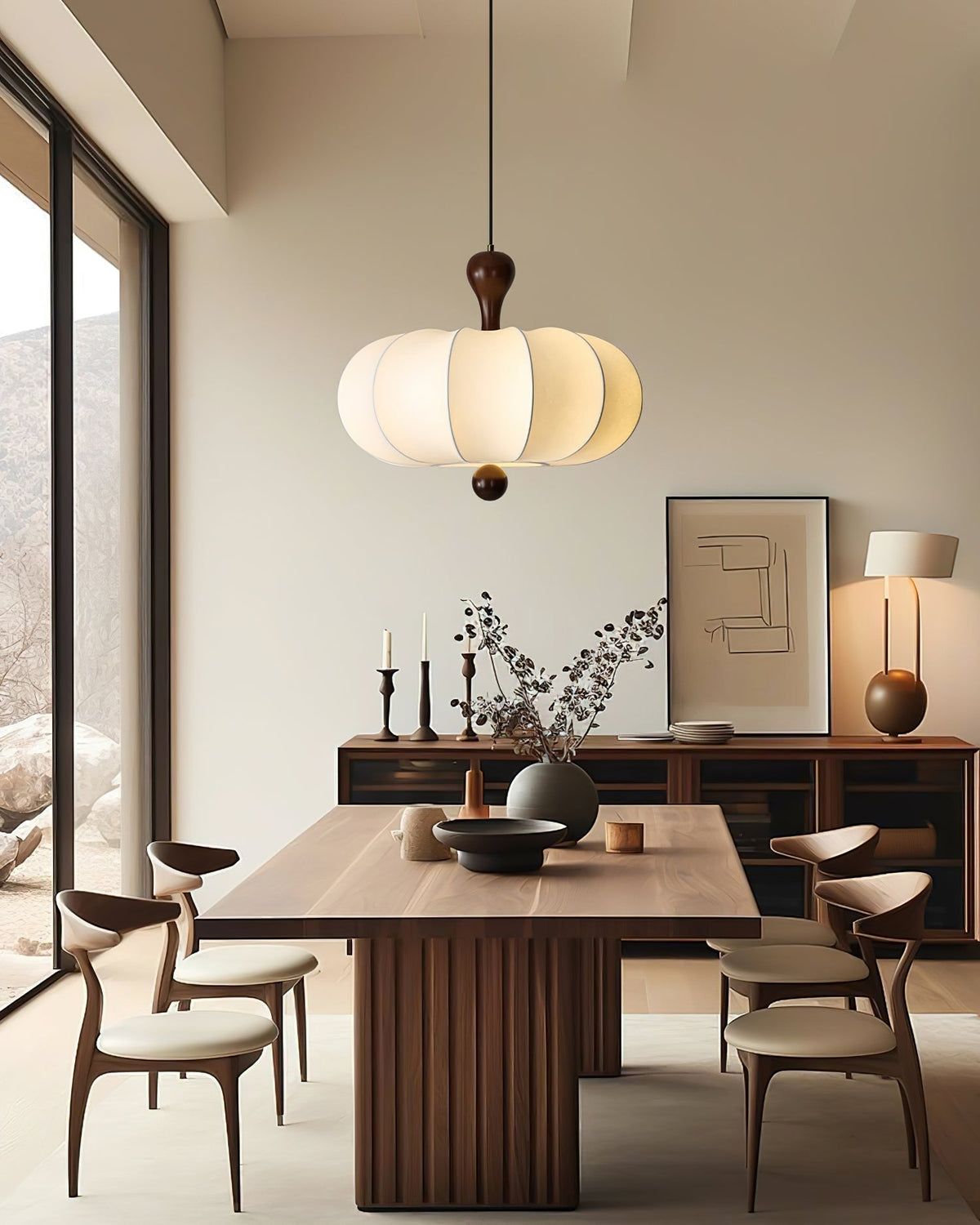 Jovian Suspension Sculptée Blanche - Neutralighting