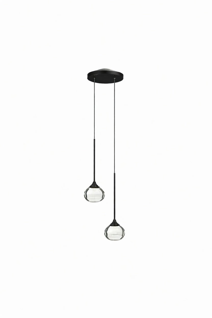 Suspension luminaire deux gouttes d'eau – élégance