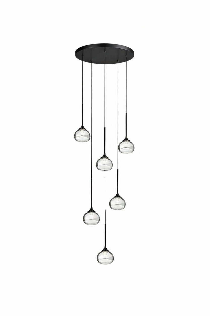 Suspension luminaire six gouttes d'eau – lustre