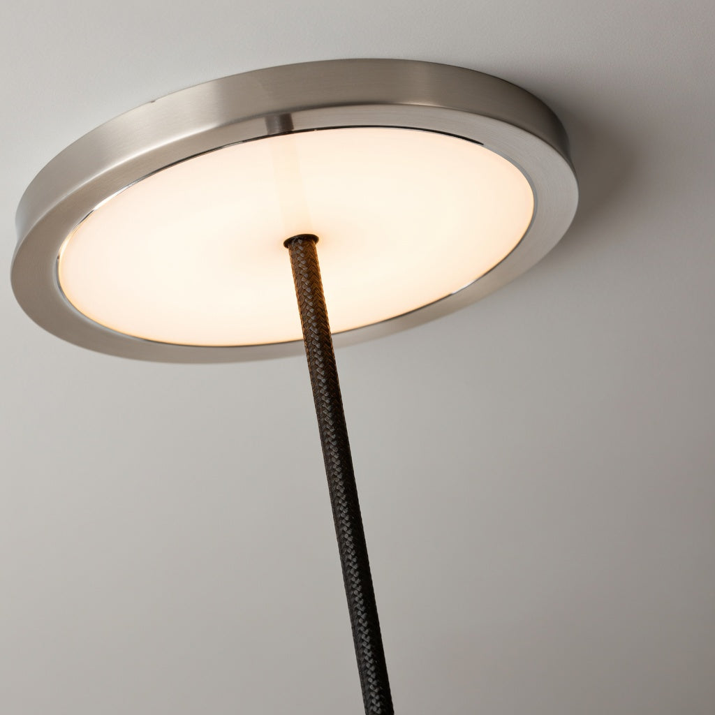 Accroche murale suspension luminaire verre fumé