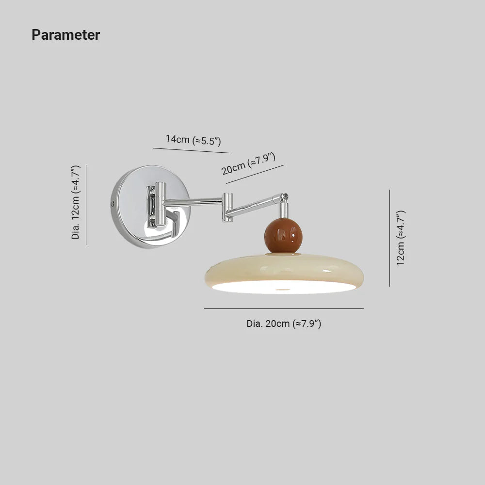 Applique murale à brancher coloris beige, gros plan - Maison Lumexia