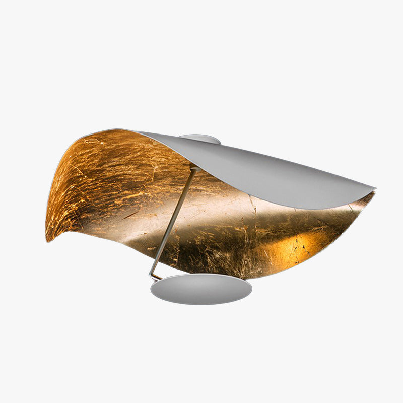 Plafonnier Feuille Moderne Noir & Or | MaisonLumexia