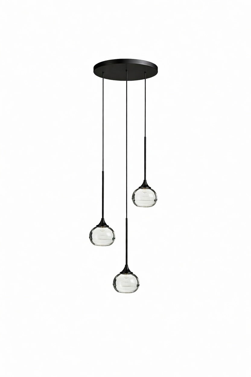 Suspension luminaire goutte d'eau – détail cristal