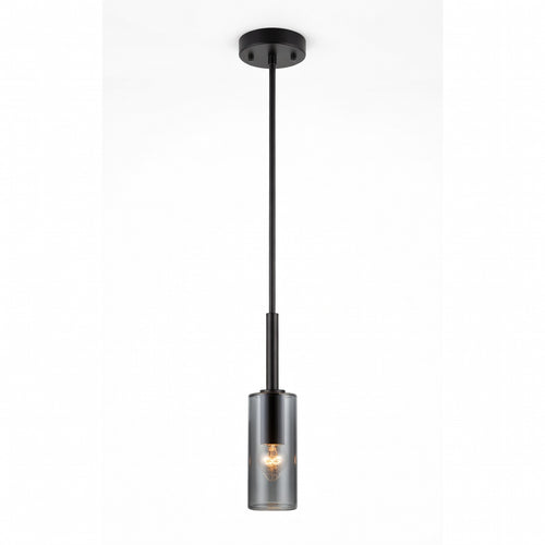 Suspension luminaire verre fumé noir – vue principale