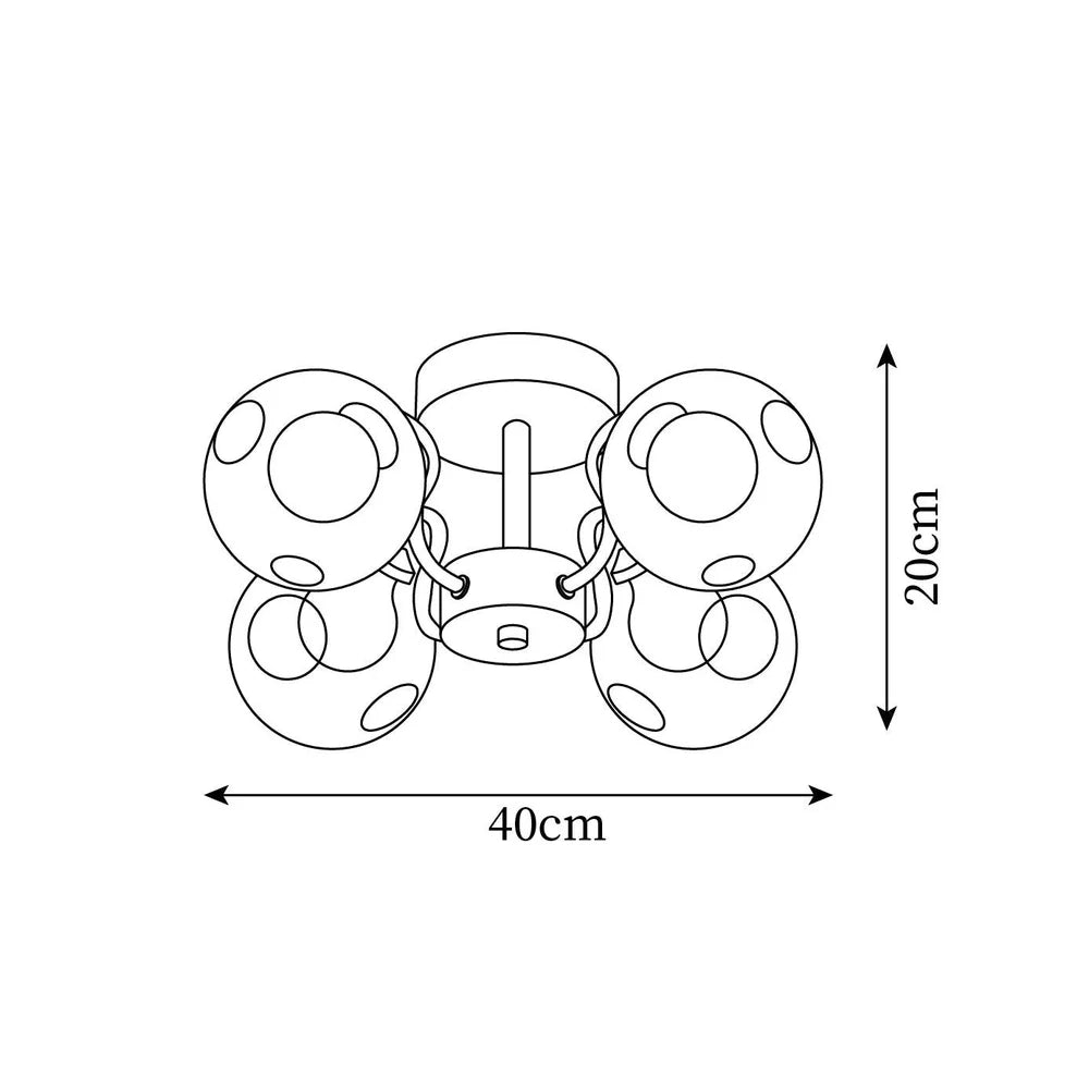 Lustre plafonnier cadre laiton, gros plan - Maison Lumexia