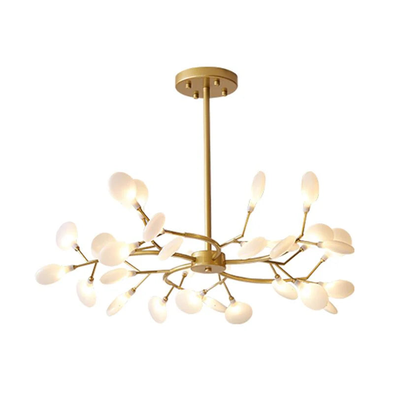 Lustre suspension design structure arborescente et sphères verre - Maison Lumexia