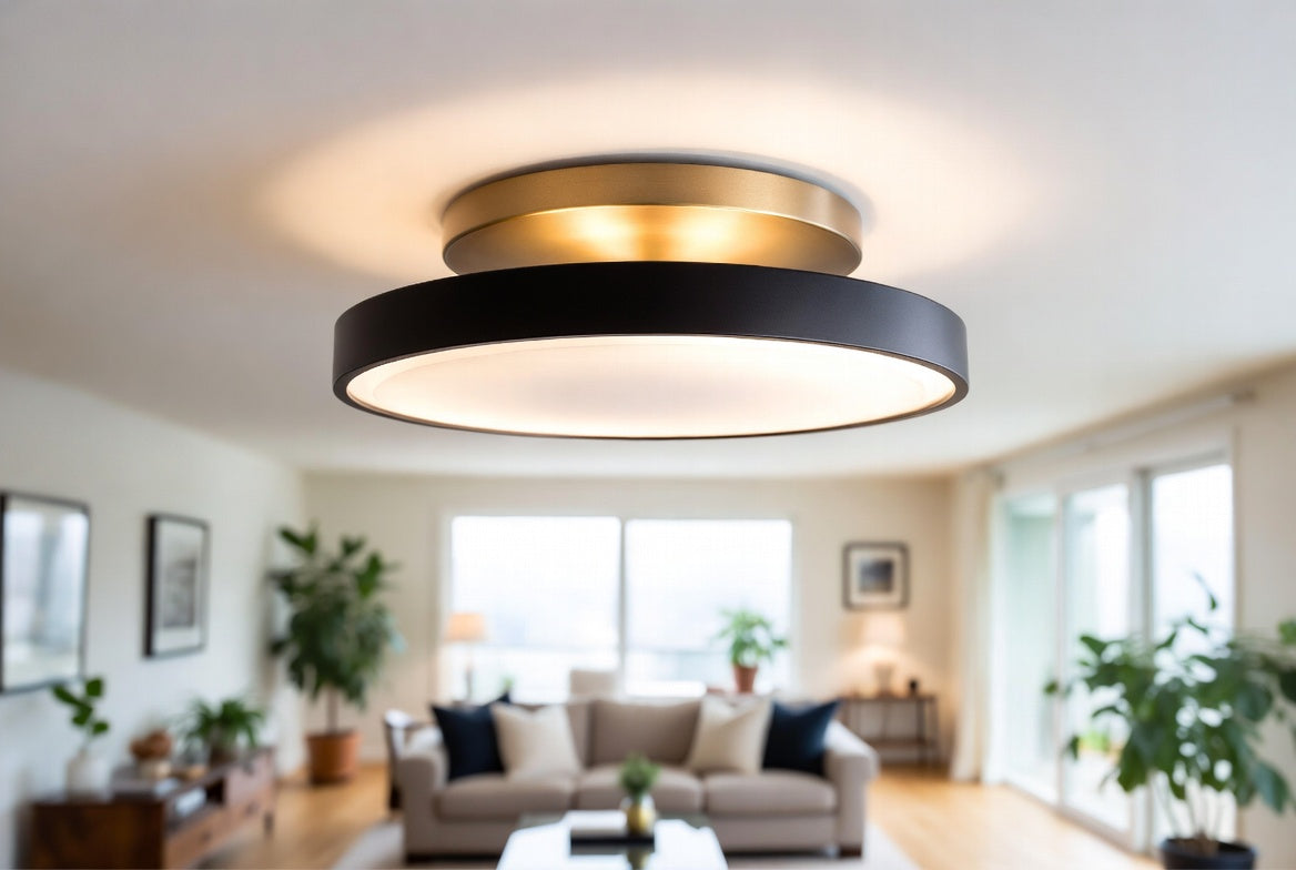 Plafonnier luminaire nordique – mise en valeur intérieure