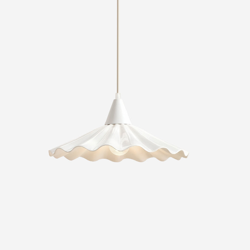 Suspension en céramique blanche mate style nordique - Maison Lumexia