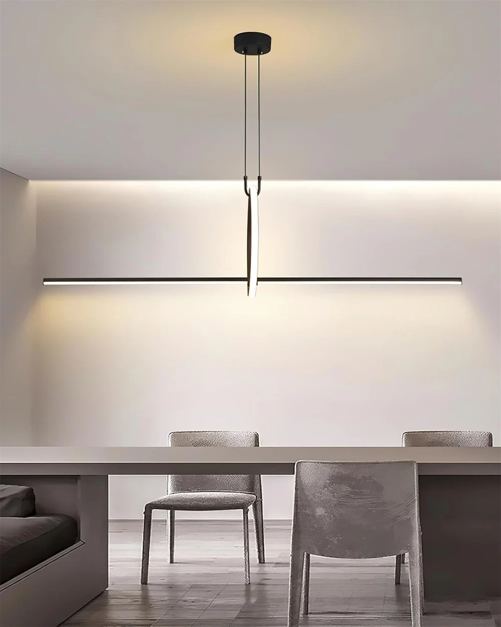 Suspension linéaire LED, vue d'ensemble - Maison Lumexia