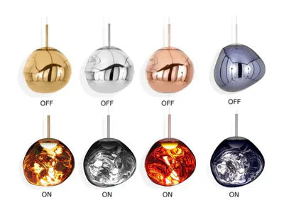 Suspension colorée LED en ambiance salon - Maison Lumexia