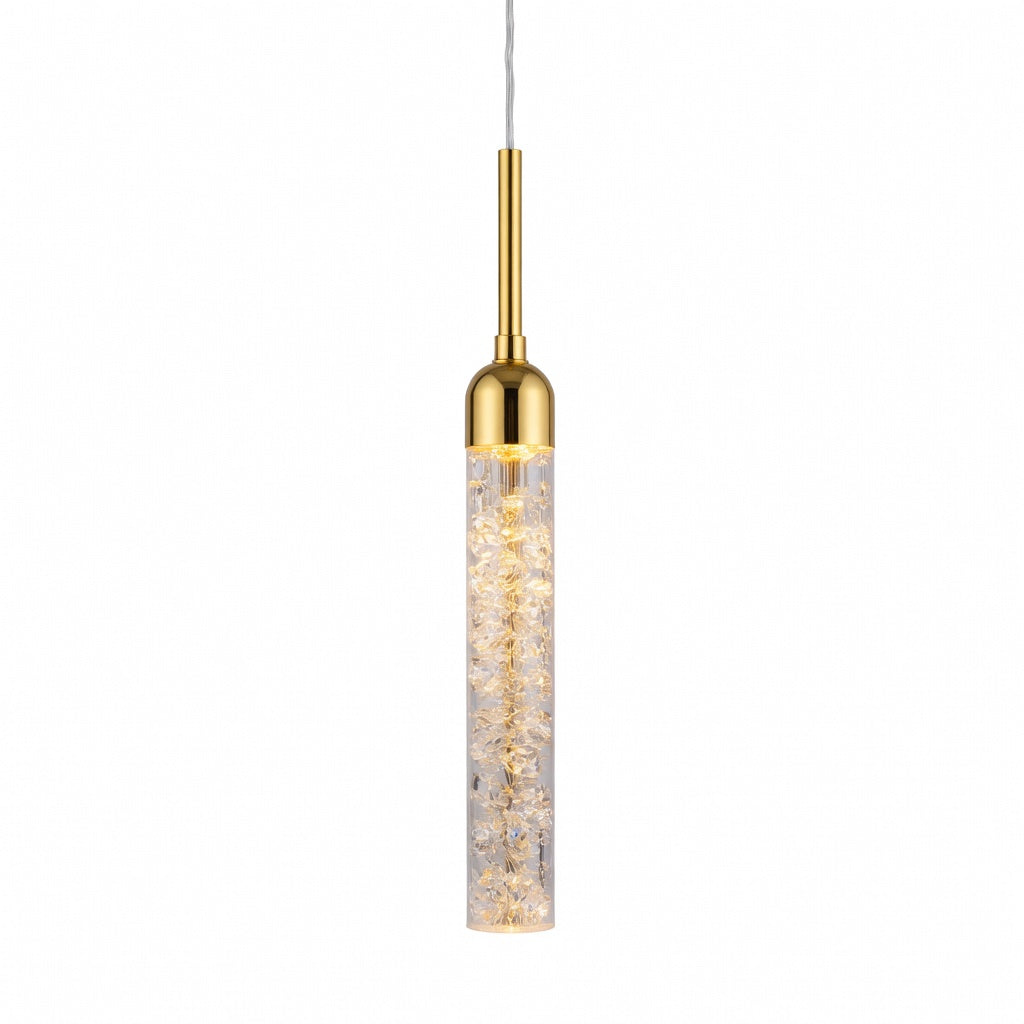 Suspension luminaire cristal scintillant – vue principale